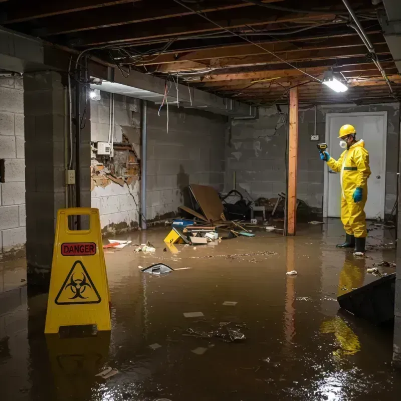 Flooded Basement Electrical Hazard in Hemphill County, TX Property